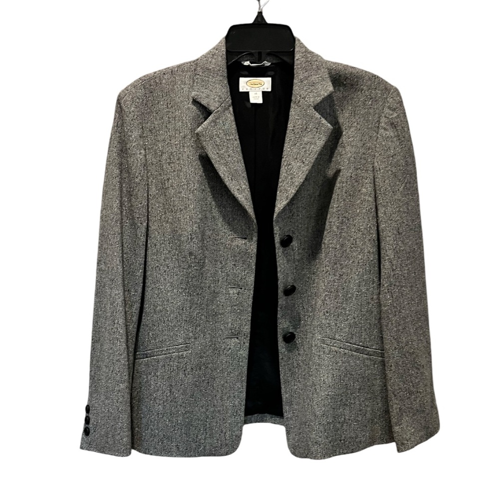 Talbots wool blend gray jacket/blazer.